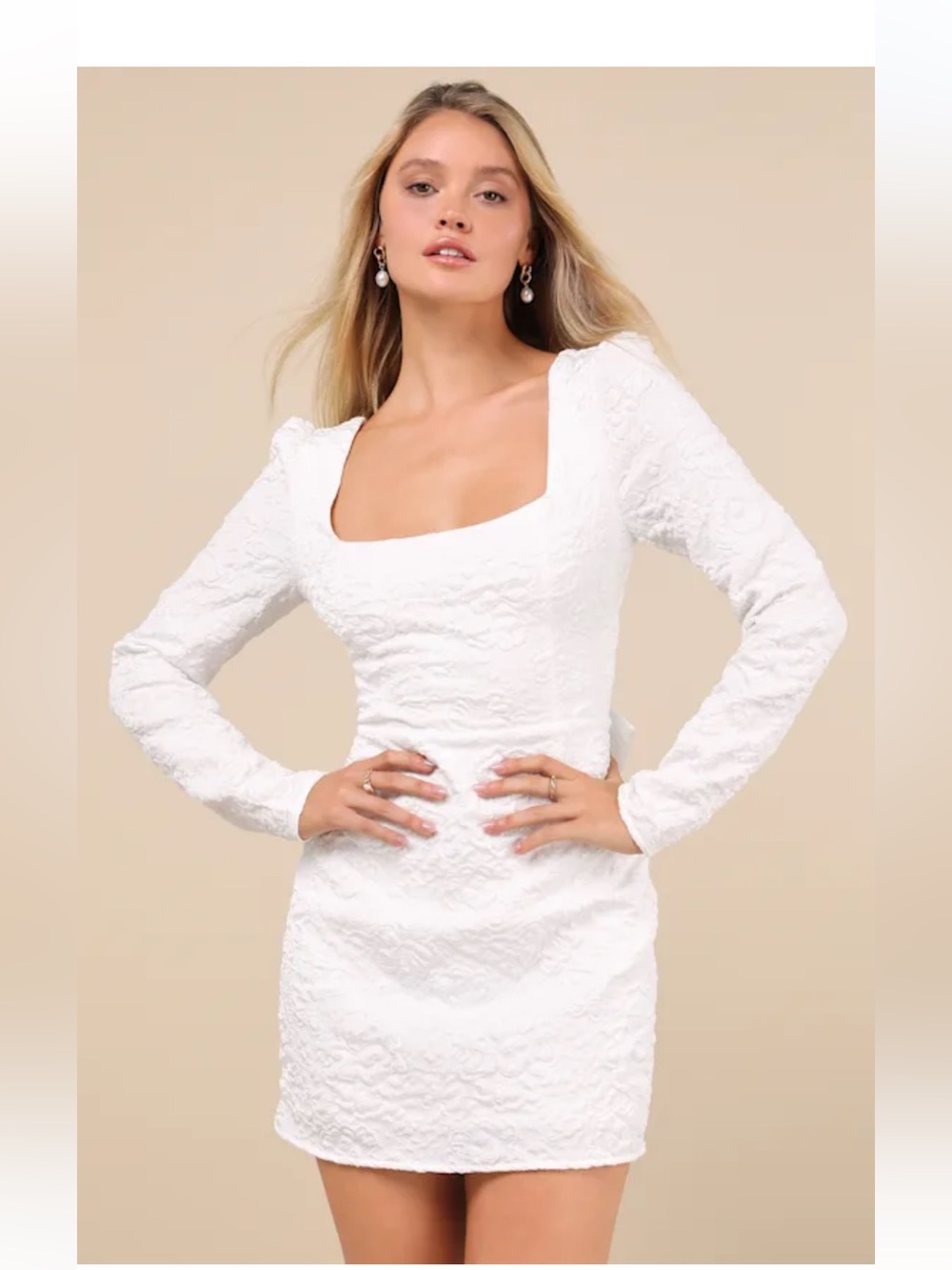 Lulus Dress XS Formal White